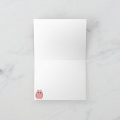 Mama Uil & Baby Uil in Roze Bedankt (Binnen)