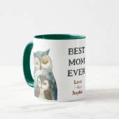 Mama Uil Beste Mama Ooit Moederdag Mok (Voorkant links)