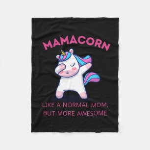 Mama Unicorn Fan Club Fleece Deken
