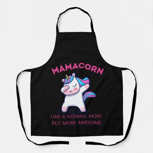 Mama Unicorn Fan Club Schort (Voorkant)
