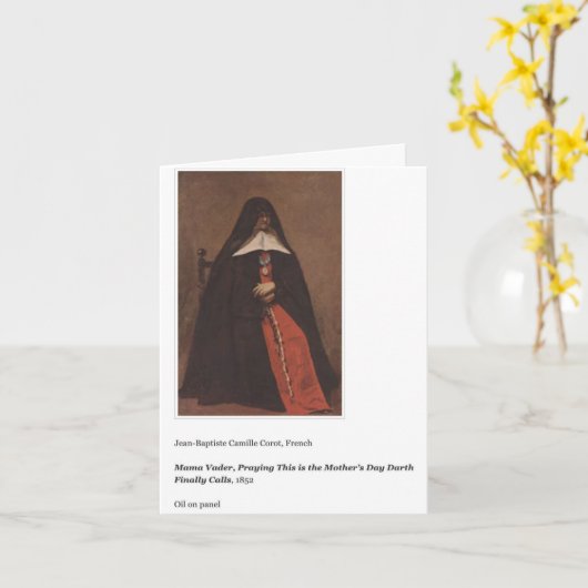 MAMA VADER MOTHER'S DAY CARD KAART (Gele Bloem)