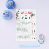 Mama vader raadt Baby shower spel rustieke tomaat  Flyer (Enkel)