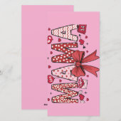 Mama Valentine-bordje Feestdagenkaart (Voorkant / Achterkant)