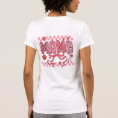 Mama Valentine Teacher PNG T-shirt (Achterkant)