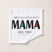 Mama vales millones bad handdoek (Wasdoekje)