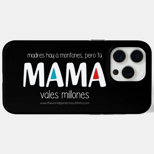 Mama vales millones Case-Mate iPhone case (Achterkant (horizontaal))