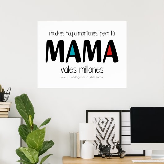 Mama vales millones poster (Thuiskantoor)