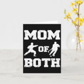 Mama van beide grappige hockey karate mama kaart (Gele Bloem)