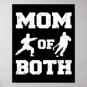 Mama van beide grappige hockey karate mama poster