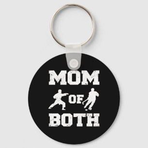 Mama van beide grappige hockey karate mama sleutelhanger
