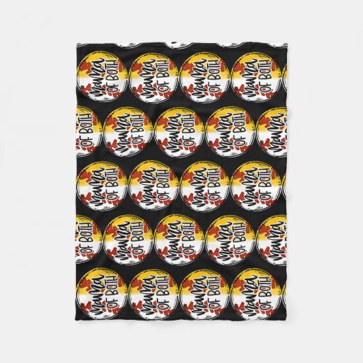 Mama van beide Softball Baseball Moederdag mamma Fleece Deken (Voorkant)