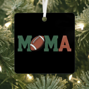 Mama van de 1-jarige voetbal eerste verjaardag  metalen ornament