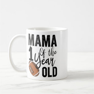 Mama van de 1-jarige voetball 1e jaar verjaardag koffiemok