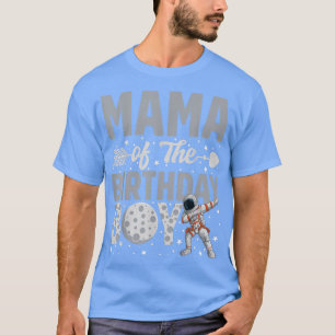 Mama van de Astronaut Boy Space Theme Bda T-shirt