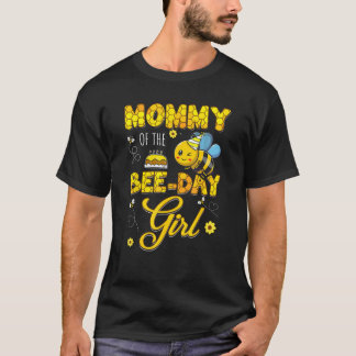 Mama van de Bee Day Girl Hive verjaardagsfeestje w T-shirt