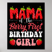 Mama van de Berry Eerste Verjaardag van Meisje Str Poster (Voorkant)