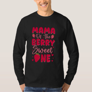 Mama van de Berry Sweet One 1e verjaardag Strawber T-shirt