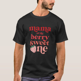 Mama van de Berry Sweet One Strawberry First Birth T-shirt
