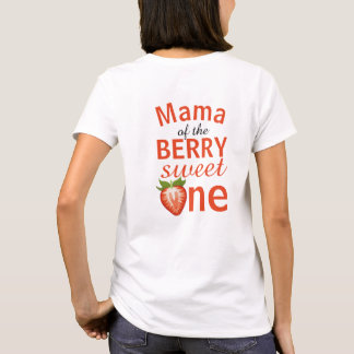 Mama van de bes zoete een Aardbei Verjaardag T-shirt