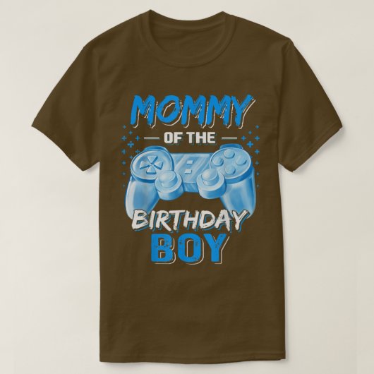 Mama van de Birthday Boy Matching Video Game Birt T-shirt (Design voorkant)