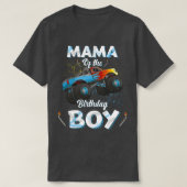 Mama van de Birthday Boy Monster Truck Bday Women T-shirt (Design voorkant)