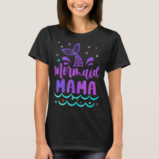 Mama van de Birthday Mermaid Family Matching Party T-shirt