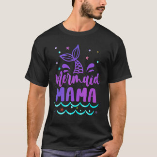 Mama van de Birthday Mermaid Family Matching Party T-shirt