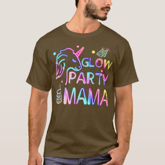 Mama van de Birthday Unicorn Girl Matching Family T-shirt