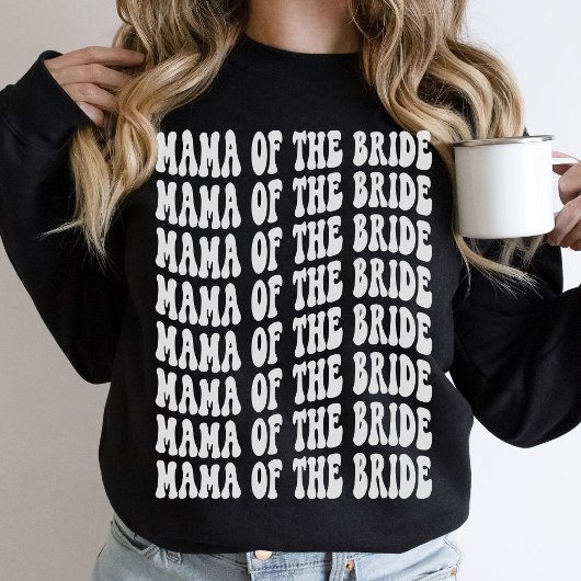 Mama van de Bride White Matching Bridal Party Trui