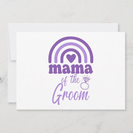 Mama van de Bruidegom Kaart (Voorkant)