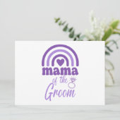 Mama van de Bruidegom Kaart (Staand voorkant)