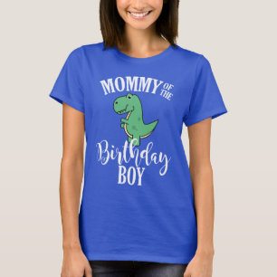 Mama van de Dinosaurus Verjaardag Jongen T-shirt
