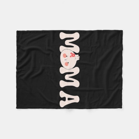 Mama van de Dumpling eerste verjaardag BA Fleece Deken (Voorkant (Horizontaal))