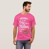 Mama van de Een In Een Meloen Verjaardagsmeisje Wa T-shirt (Voorkant volledig)