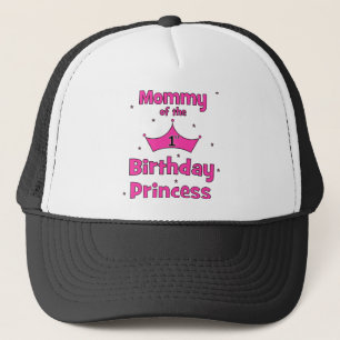 Mama van de eerste verjaardag prinses. trucker pet