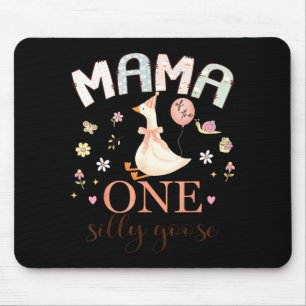Mama van de ene domme gans 1e verjaardag meisje muismat