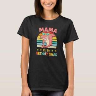 Mama van de familie van de haaien die Birthda afst T-shirt