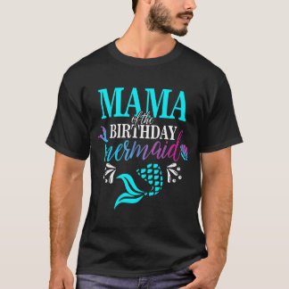 Mama van de familie van de zeemeermin. t-shirt