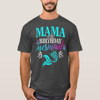 Mama van de familie van de zeemeermin. t-shirt