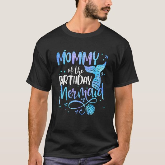 Mama van de familie van de zeemeerminnen die bij e t-shirt (Voorkant)