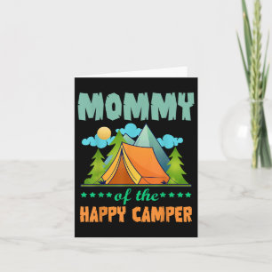 Mama van de gelukkige camper 1e verjaardag Camping Kaart