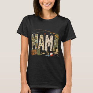 Mama van de grote één vissen eerste verjaardag ret t-shirt