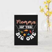 Mama van de Grote Vist verjaardagsfeestje Bday C Kaart (Gele Bloem)