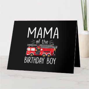 Mama van de jarige brandweerwagen brandweerman Fa Kaart