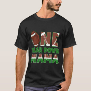 Mama van de jarige jongen 1e jaar verjaardag voetb t-shirt