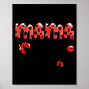 Mama van de kleine dame verjaardag meisje lievehee poster