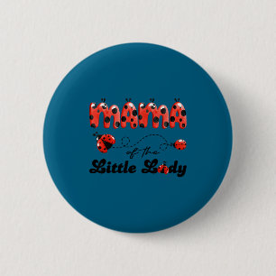 Mama van de kleine dame verjaardag meisje lievehee ronde button 5,7 cm