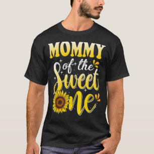 Mama van de lieve een 1e verjaardag zonnebloem fam t-shirt