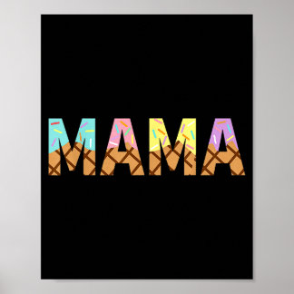 Mama van de lieve een ijsje 1e eerste familie poster