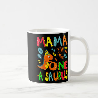 Mama van de One-a-saurus 1e verjaardag jongen dino Koffiemok